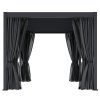 4x3 freestanding polyester mosquito curtains 1