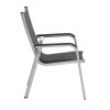 0301202 9000 basic plus padded stapelsessel silber anthrazit meliert seit