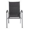 0301202 9000 basic plus padded stapelsessel silber anthrazit meliert front