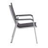 0301202 9000 basic plus padded stapelsessel silber anthrazit meliert seit
