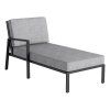 zenith 0303414 7710 chaise lounge links anthrazit matt hellgrau meliert object