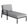 zenith 0303414 7710 chaise lounge links anthrazit matt hellgrau meliert object