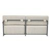 tribe 0107940 7820 lounge 2 sitzer anthrazit matt boucle beige back