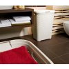 RATTAN STYLE 60L koš na prádlo - krémový