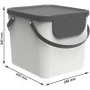 Systém třídění odpadu ALBULA box 40L - bílá