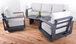 Luxusní hliníková souprava LUCERNE v grafitovém provedení. Moderní souprava, která skvěle zapadne do každého exteriéru či...