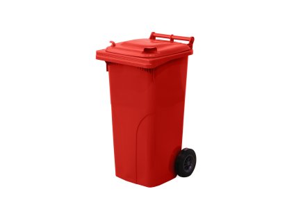 Popelnice 120 l - červená