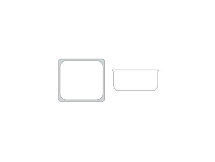 Gastronádoba GN 2/3 150 mm