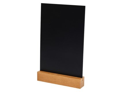 Informační tabule, PVC 25 × 14,8 cm, dubový podstavec