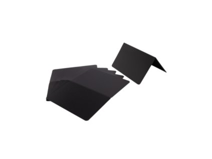 Verlo karta Menu, polypropylen 10,8 × 9 cm, černá (6 ks)