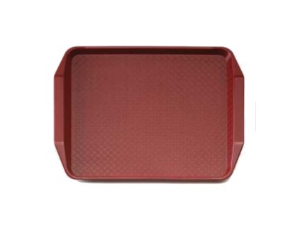 Fast Food podnos 30 × 43 cm, bordó