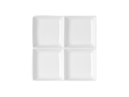 RAK Minimax talíř čtvercový, 4 segmenty 20 × 20 cm | RAK-OPSP4C