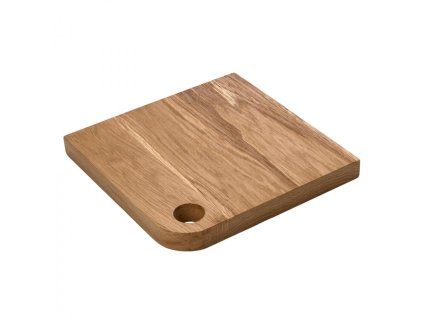 Deska dubová s otvorem 260 × 260 × 25 mm