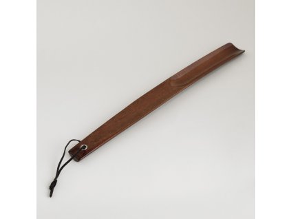 Dřevěná lžíce na boty tmavé dřevo