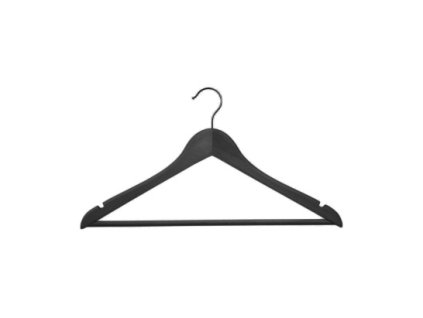 Černé dřevěné ramínko Chelsea Corby