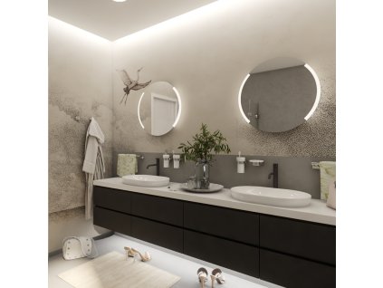 LED zrcadlo 600x600 s dotykovým senzorem