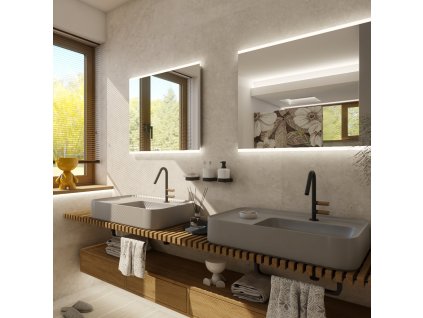 LED zrcadlo 900x700