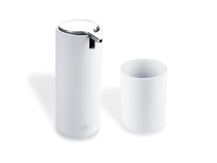 Dávkovač na tekuté mýdlo s pohárkem