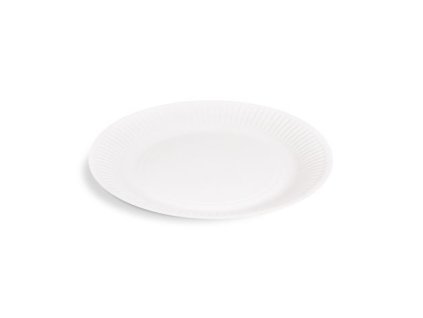 Papírový talíř (FSC Recycled) bílý Ø23cm [100 ks]