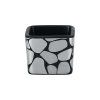 RAK Cobbles nižší kostka 5 × 4,5 cm, stříbrná | RAK-CBOPSD02