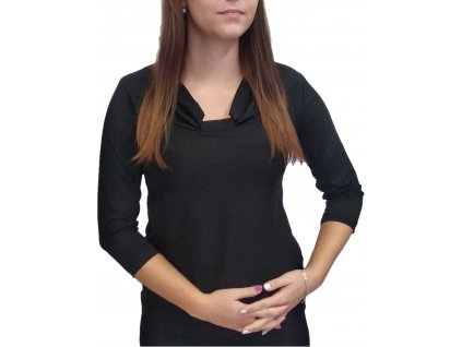 Halenka Pratto černá s uzlíkem