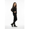 Halenka Sofistik černá s průhlednými rukávy