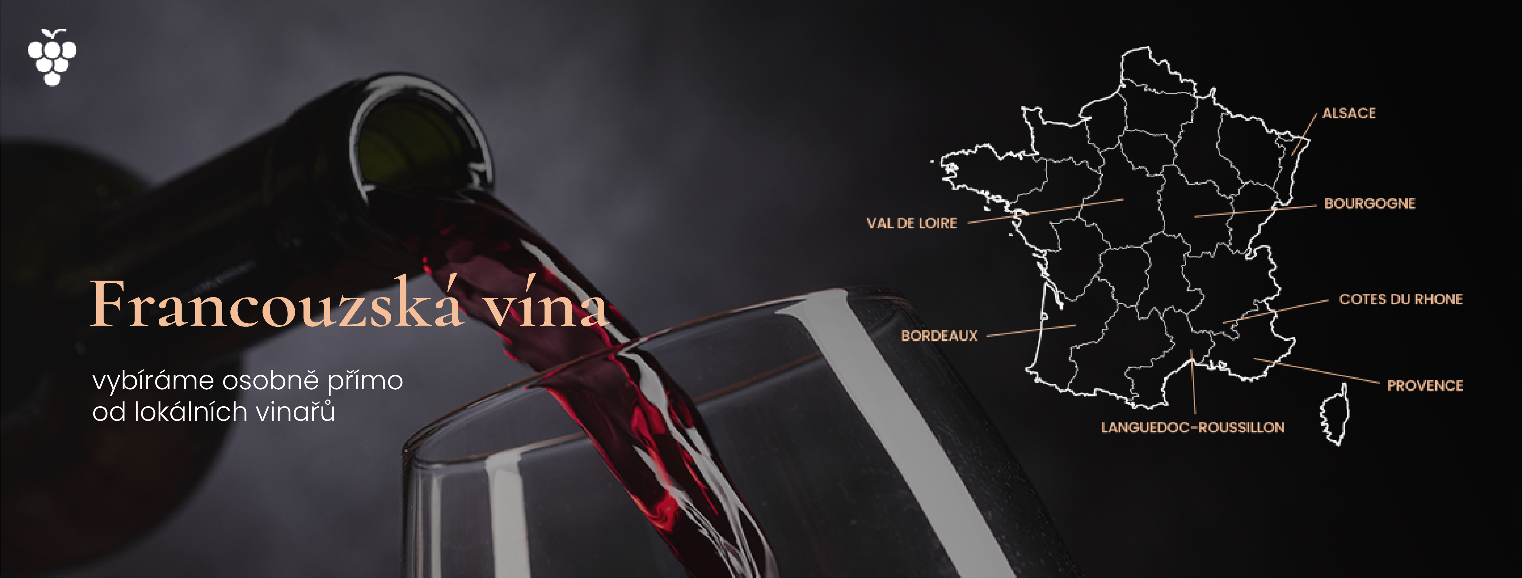 Francouzská vína vybíráme osobně
