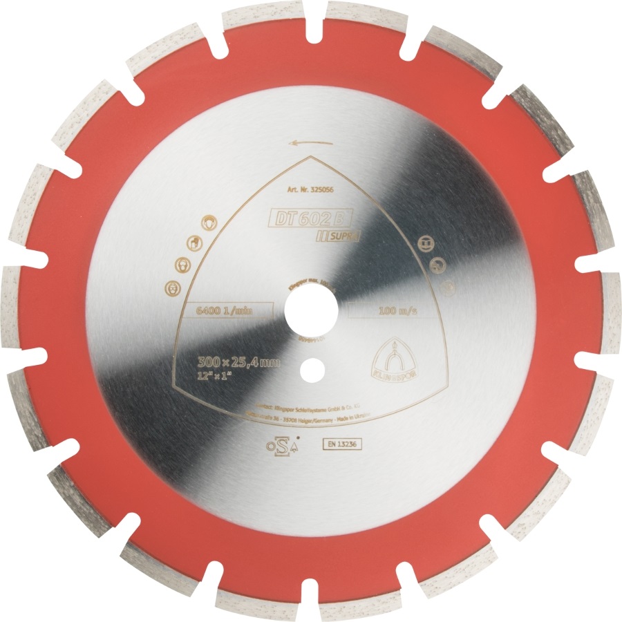 Diamantový kotouč Klingspor 450mm DT602B Supra