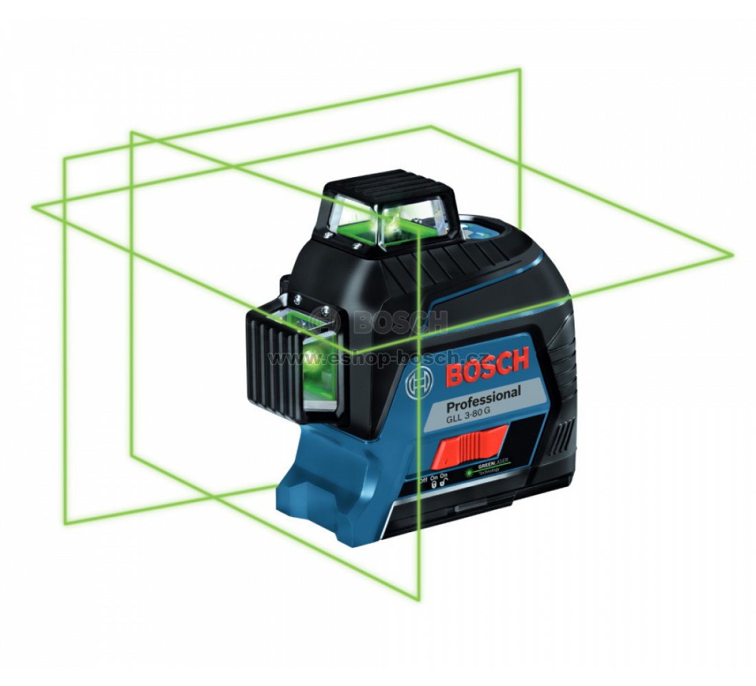Křížový laser Professional Bosch GLL 3-80 G 0601063Y00