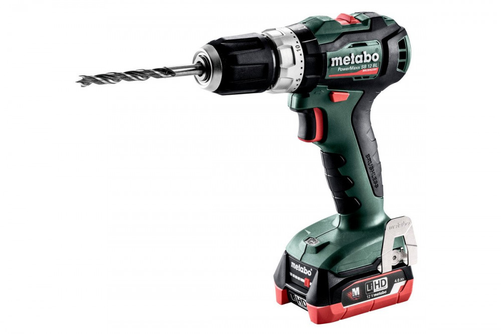 Akumulátorová příklepová vrtačka METABO POWERMAXX SB 12 BL 12V 2X4AH LIHD (601077800)