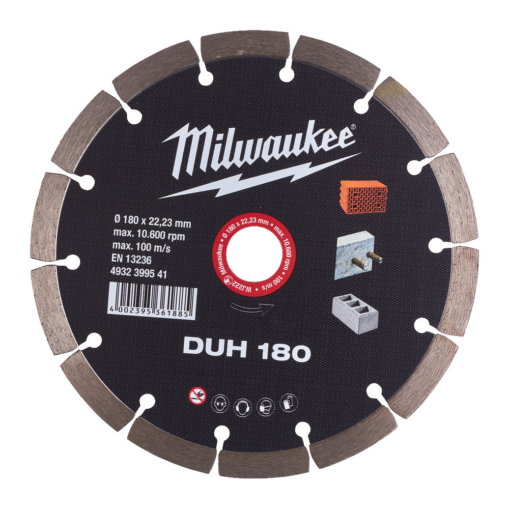 Diamantový kotouč na tvrdý materiál Milwaukee DUH 180 (4932399541)