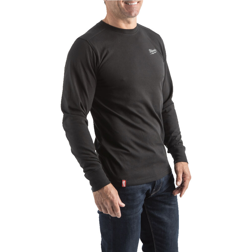 Hybridní triko s dlouhým rukávem - černé Milwaukee HT LS BL Velikost: S