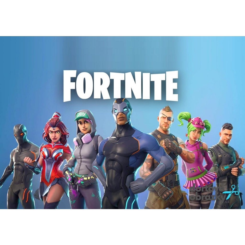 Jedlý papír  FORTNITE (● materiál FONDÁNOVÝ DECORLIST ✴️)