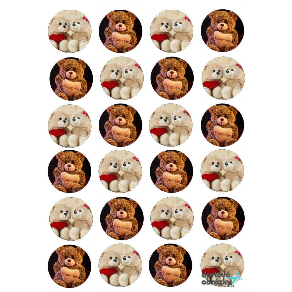 Jedlý papír  MEDVÍDCI (● materiál FONDÁNOVÝ DECORLIST ✴️)
