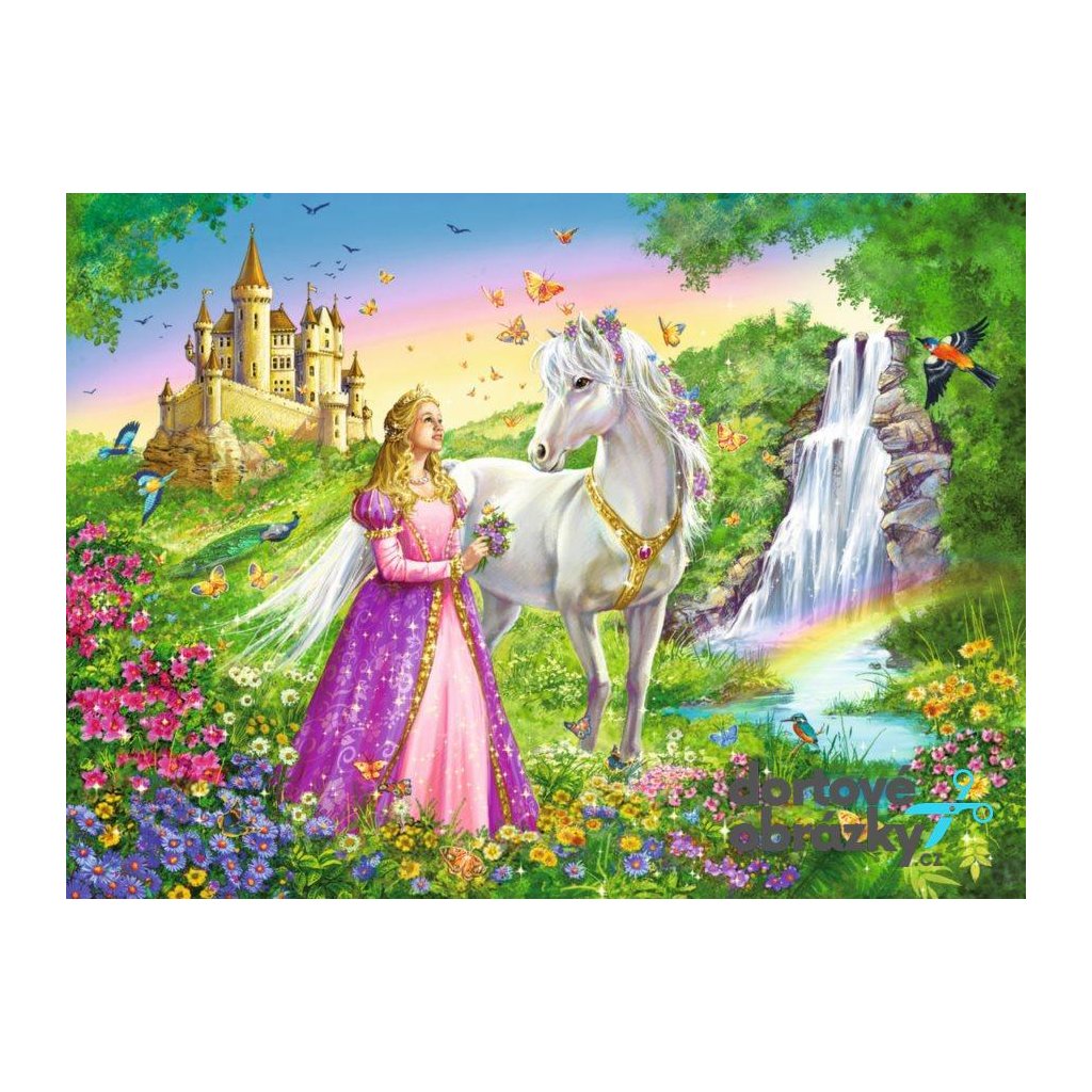 Jedlý papír  PRINCEZNA (● velikost formát A4 (25x20cm) ☝, ● materiál FONDÁNOVÝ DECORLIST ✴️)