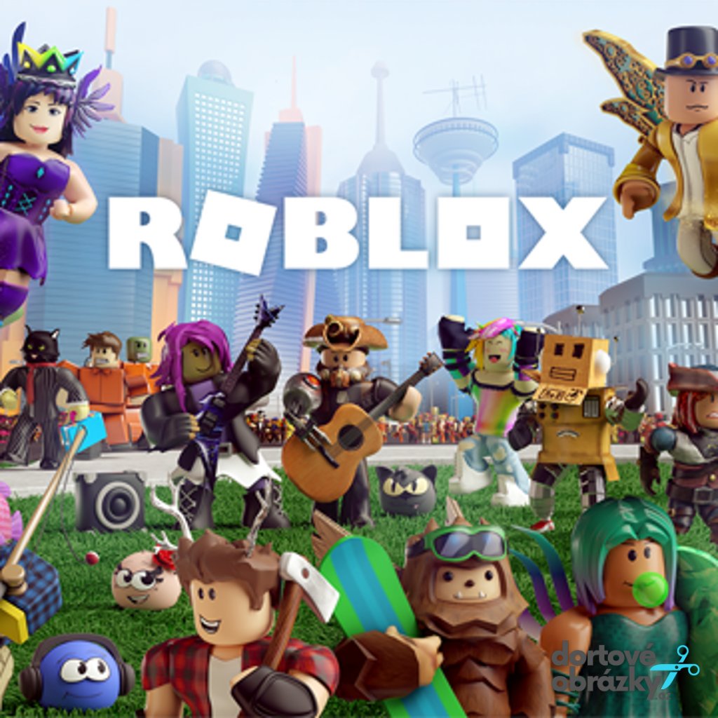 Jedlý papír  ROBLOX - čtverec (● velikost formát A4 (25x20cm) ☝, ● materiál FONDÁNOVÝ DECORLIST ✴️)