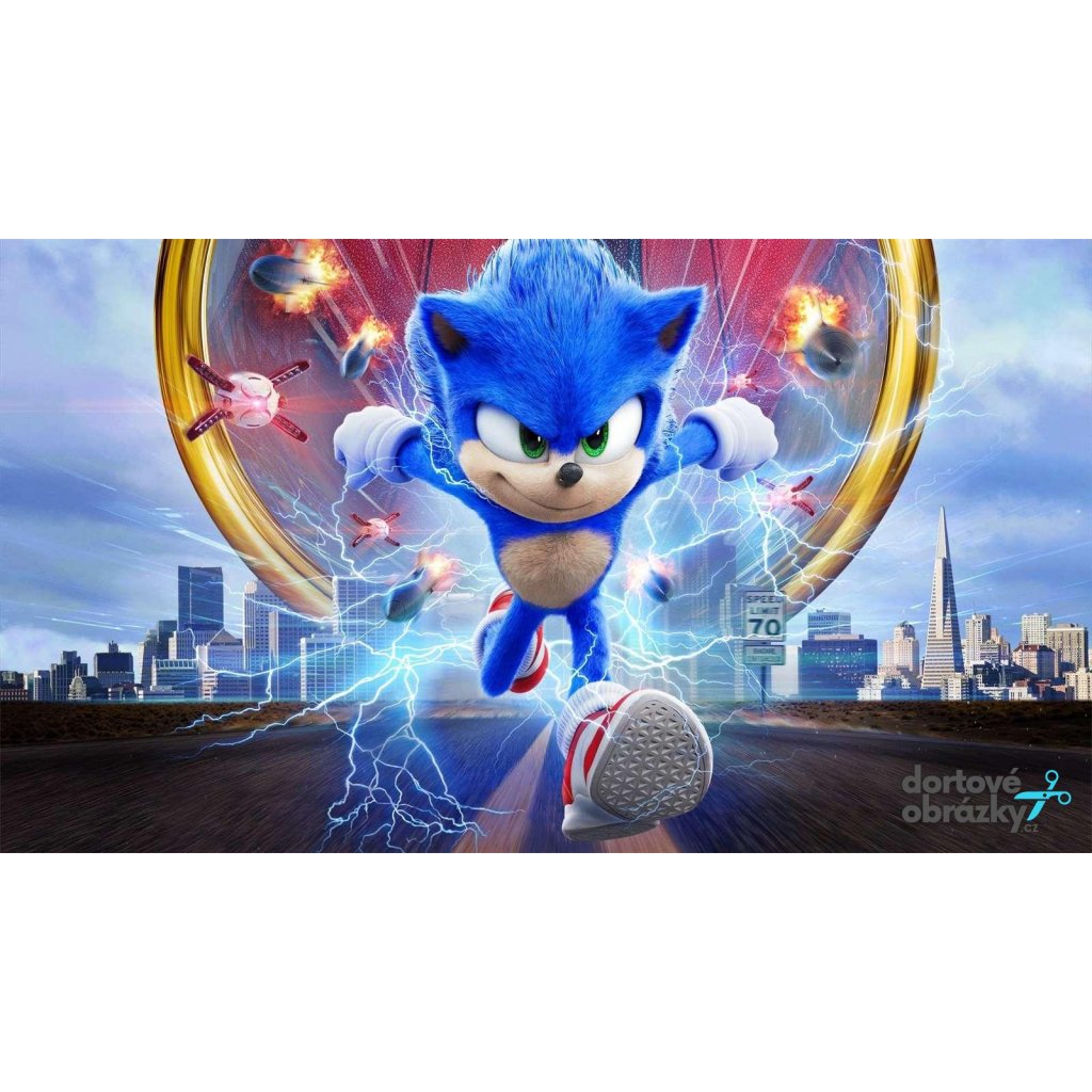 Jedlý papír  SONIC (● velikost formát A4 (25x20cm) ☝, ● materiál FONDÁNOVÝ DECORLIST ✴️)