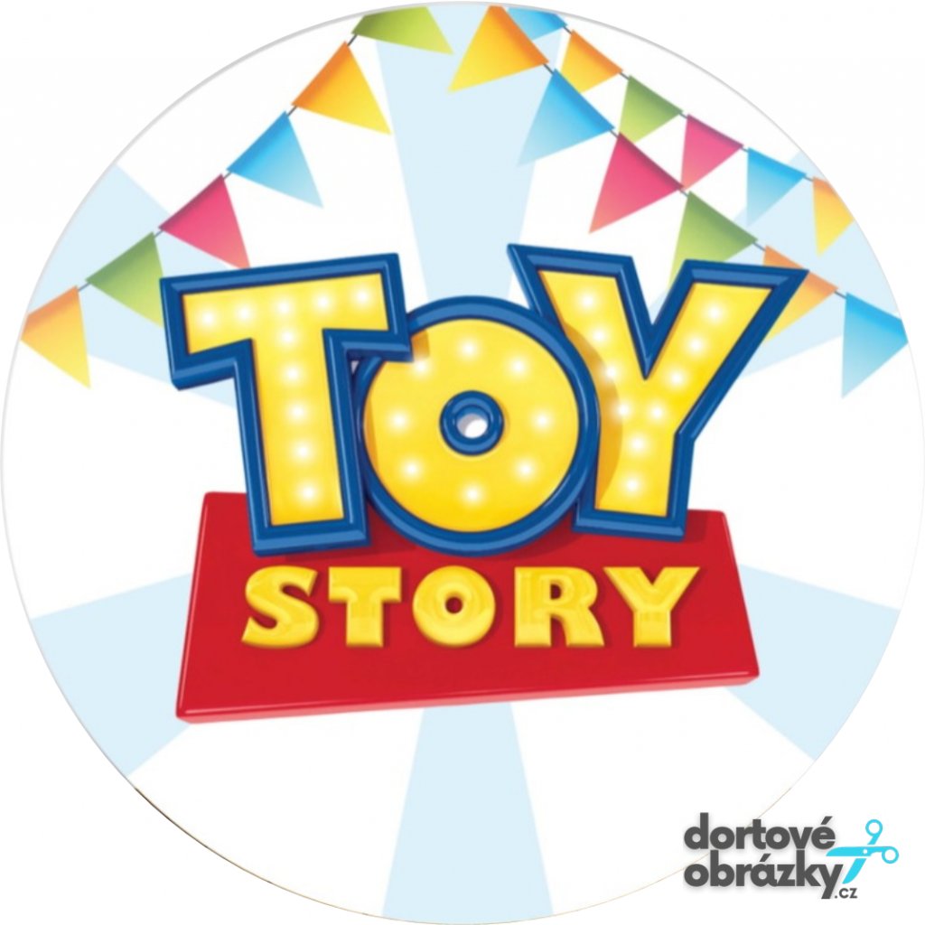 Jedlý papír  TOY STORY - PŘÍBĚH HRAČEK (● velikost průměr 20 cm ☝, ● materiál FONDÁNOVÝ DECORLIST ✴️)