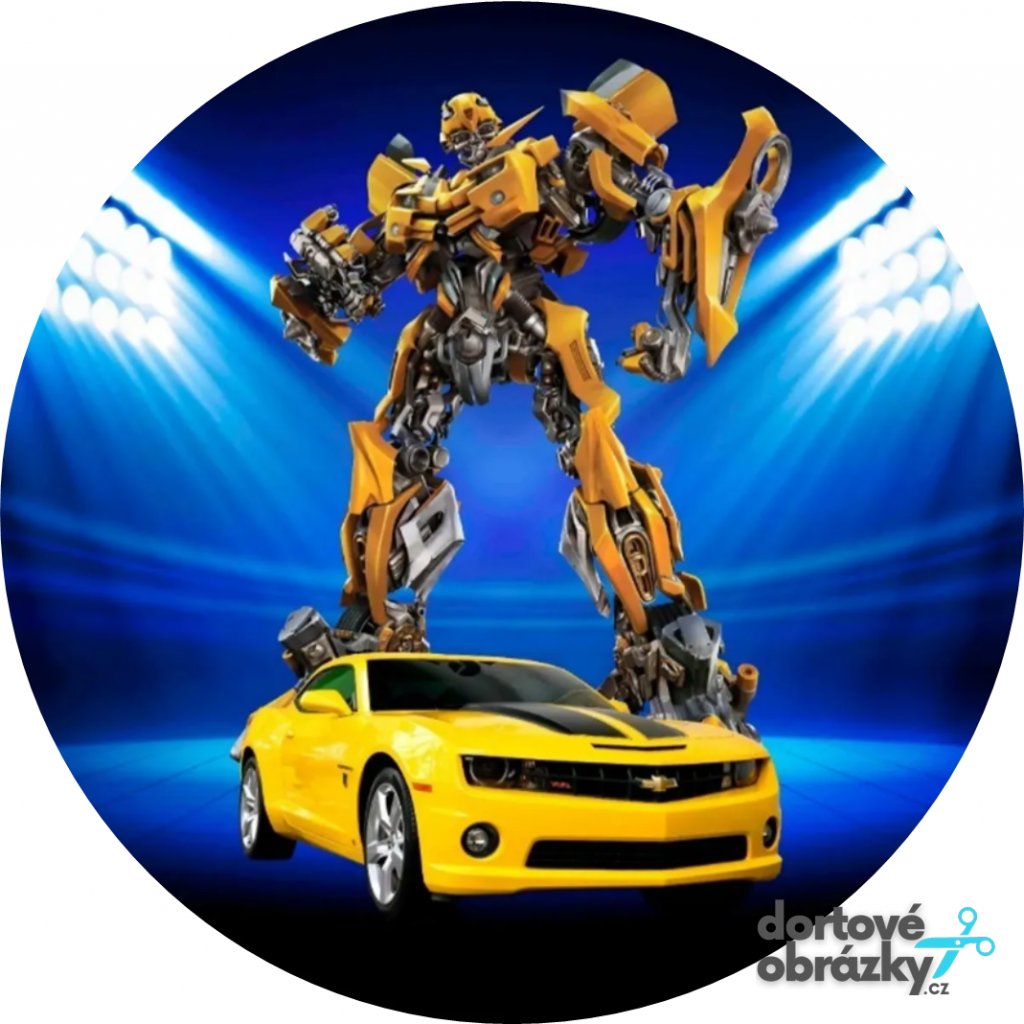 Jedlý papír  TRANSFORMERS (● velikost průměr 20 cm ☝, ● materiál FONDÁNOVÝ DECORLIST ✴️)