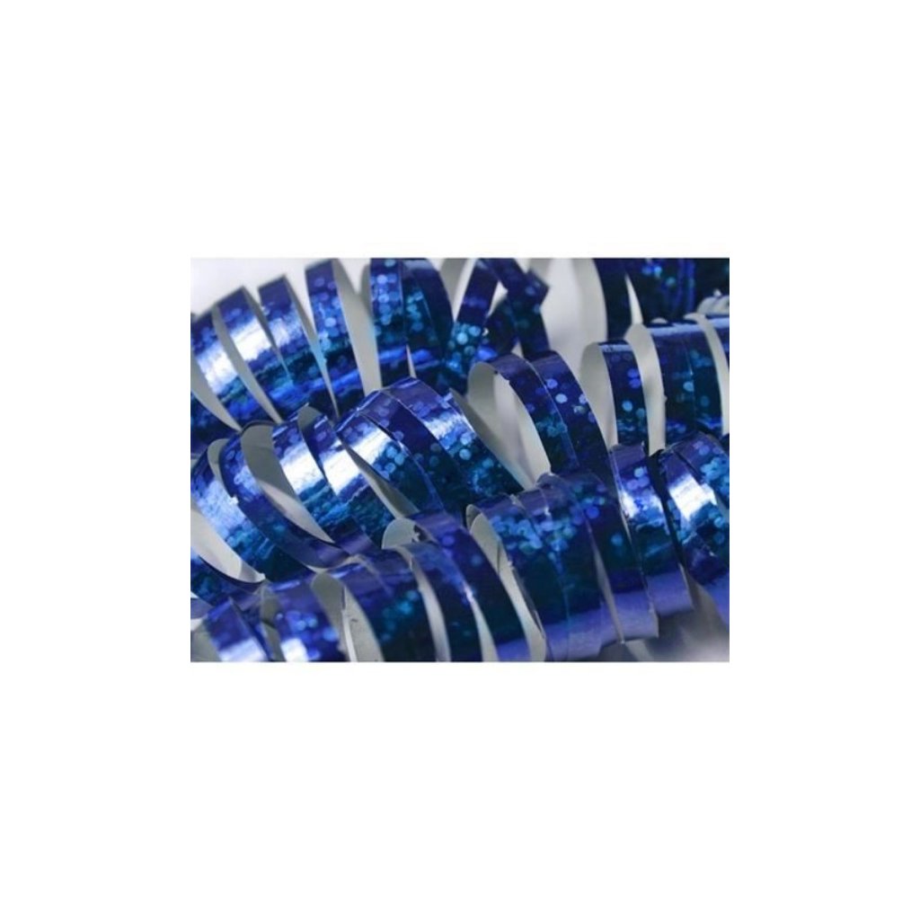 Serpentiny holografické modré 380 cm  /BP