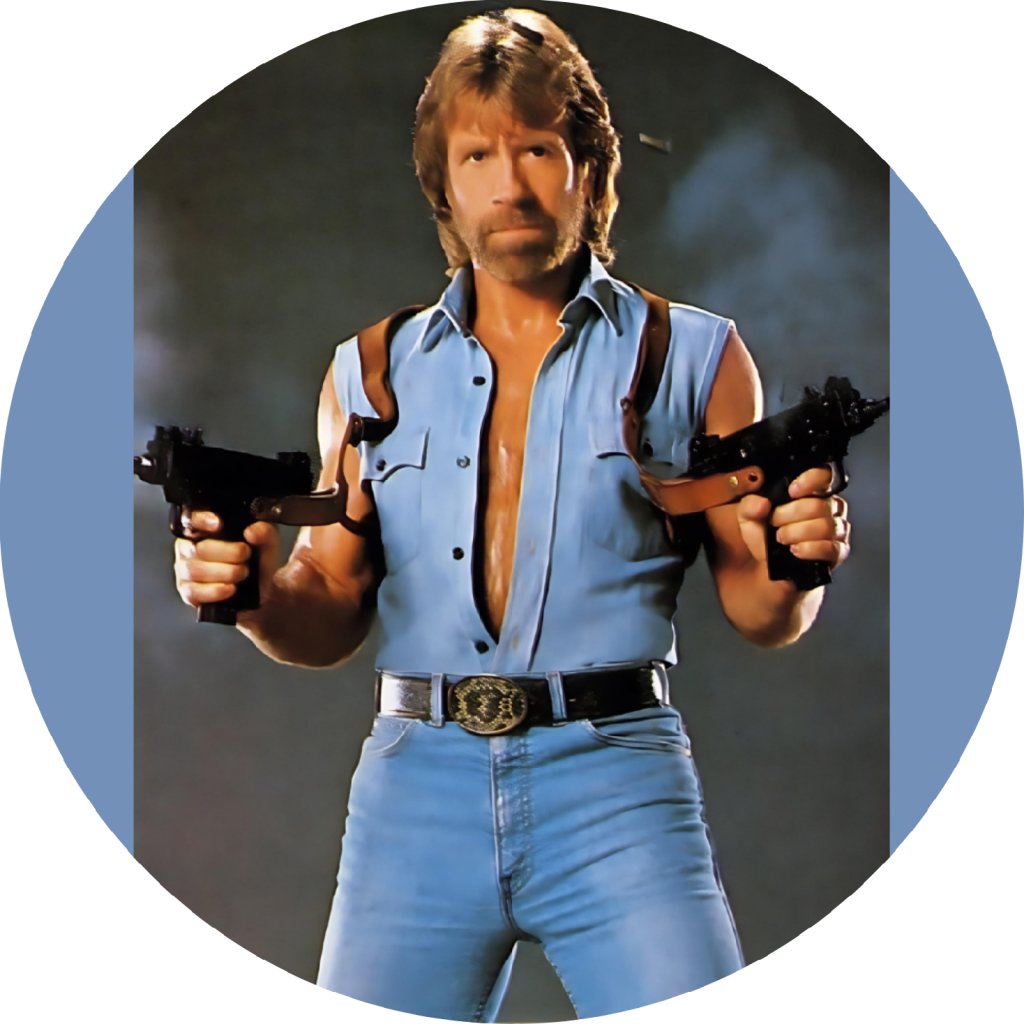 Jedlý papír Chuck Norris (● velikost 3,9cm (30 ks / A4) ☝, ● materiál FONDÁNOVÝ DECORLIST ✴️)