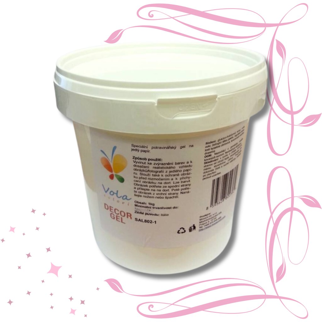 Decor Gel na jedlý papír 1 kg/kbelík
