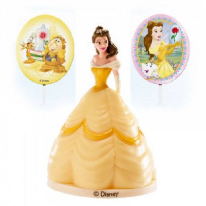 Figurka na dort princezna Bella a ozdoby - Dekora  | Skvělé pro Váš domácí dort