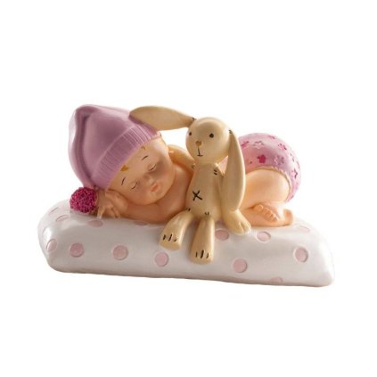 Figurka na dort spící miminko holčička - Dekora  | Skvělé pro Váš domácí dort