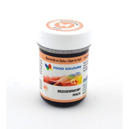 Gelová barva Food Colours (Peach) broskvová 35 g /D_WSG-016