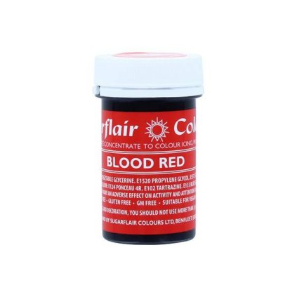 Gelová barva Sugarflair (25 g) Blood Red /D_A151