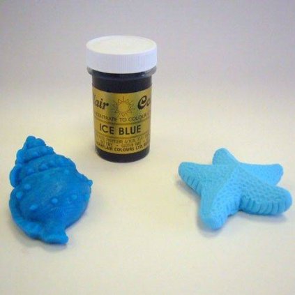Gelová barva Sugarflair (25 g) Ice Blue 316 dortis  | Skvělé pro Váš domácí dort