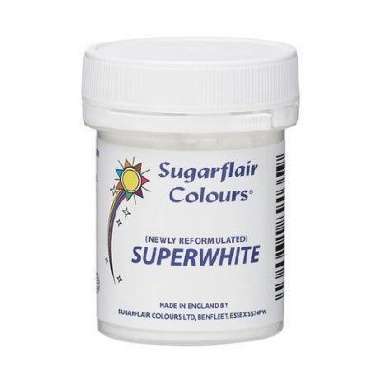 Prášková běloba Superwhite 20g - Sugarflair  | Skvělé pro Váš domácí dort