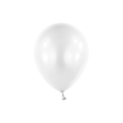 Balonek Pearl Frosty White 13 cm, DM29 - bílý perleťový, 100 ks  /BP