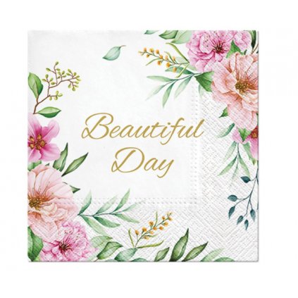 Papírové ubrousky Beautiful Day Floral - 20 ks  /BP